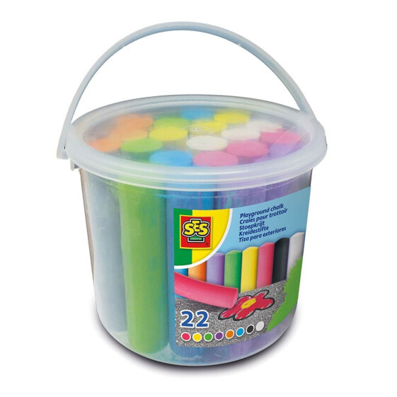 SES Playground Chalks 22 Units Bucket