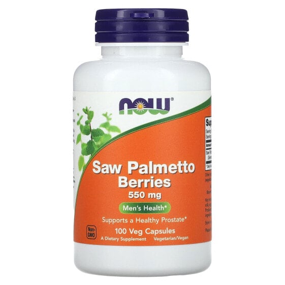 Saw Palmetto Berries, Men's Health, 550 mg, 100 Veg Capsules