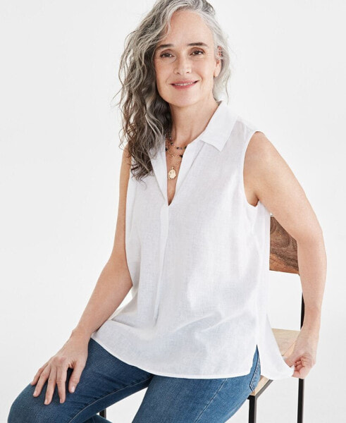 Women's Sleeveless Popover Shirt, Created for Macy's
