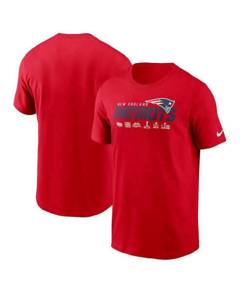 Men's Red New England Patriots Local Essential T-shirt