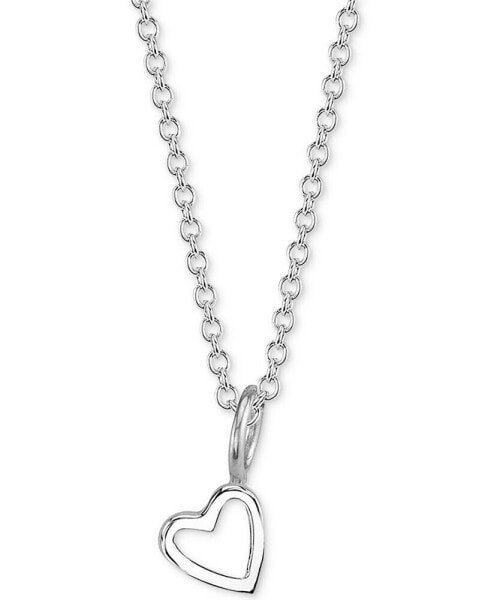 Heart Charm Pendant Necklace, 18"