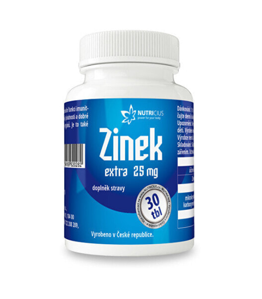 Nutricius Zinc Extra Добавка на основе цинка, способствует фертильности и функционированию репродуктивных органов 25 мл 30 таблеток