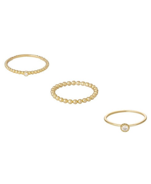 Кольцо Ettika Gold Plated Stacking  Set.