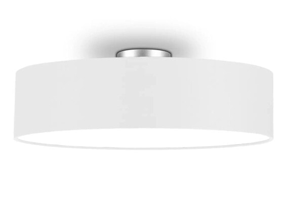 Stoff Deckenlampe Ø 60cm Weiß