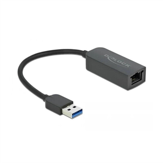 Адаптер USB на сеть RJ45 DELOCK 66646 2,5 Gigabit Ethernet Чёрный
