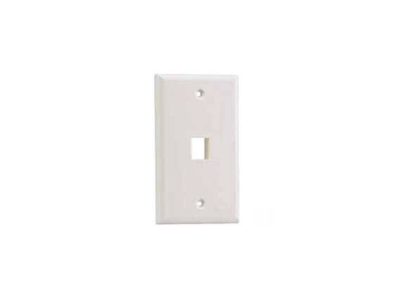 PANDUIT 1 Socket Netkey Faceplate - 1 x Socket(s) - 1-gang - White