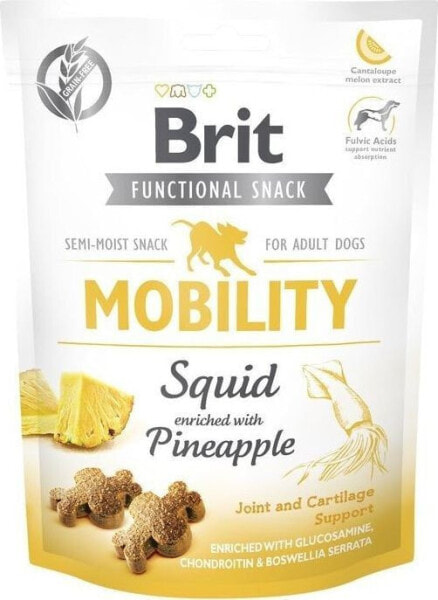 Сухой корм для собак Brit, Care Dog Functional Snack Mobility Squid, лакомство, с кальмаром и тыквой, 0.15 кг