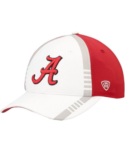 Men's White, Crimson Alabama Crimson Tide Iconic Flex Hat