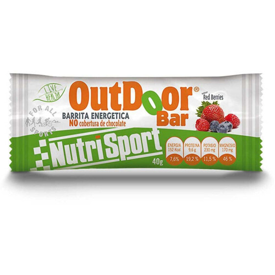 NUTRISPORT Outdoor 40g 1 Unit Red Berries Energy Bar