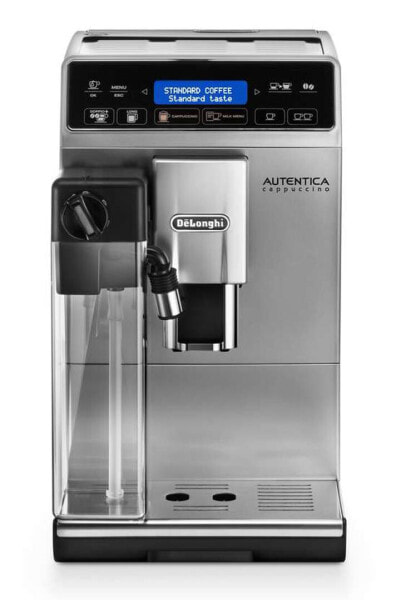 De Longhi Autentica ETAM29660SB - Espresso machine - Coffee beans - Ground coffee - Built-in grinder - 1450 W - Black - Silver