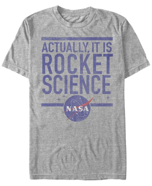 NASA Men's Actually It Is Rocket Science Short Sleeve T-Shirt