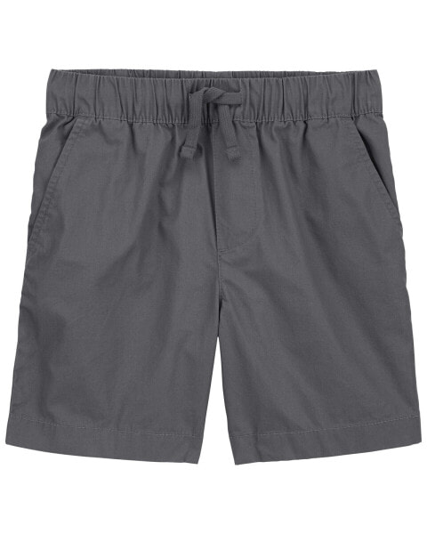 Kid Pull-On Poplin Shorts 4