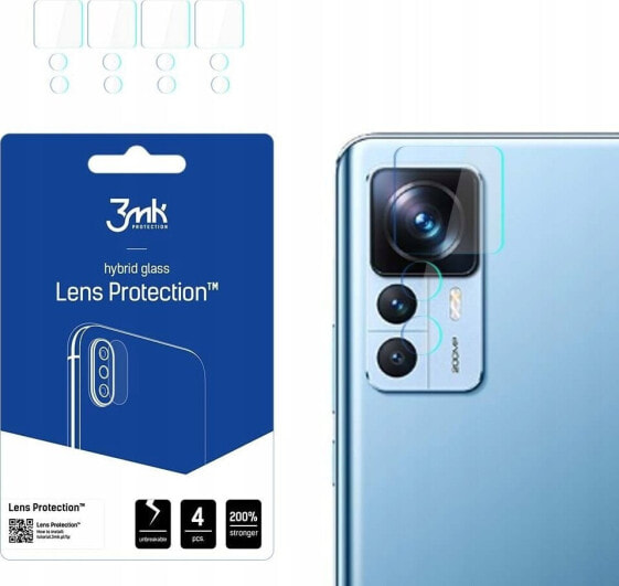 3MK Szkło hybrydowe na obiektyw aparatu 3MK Lens Protect Xiaomi 12T/12T Pro [4 PACK]