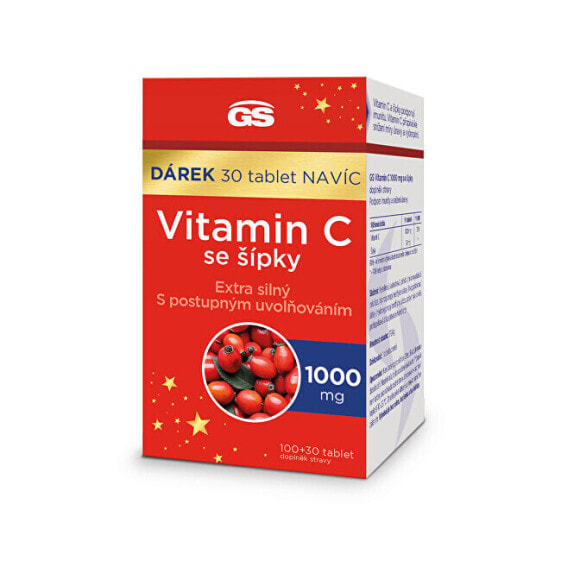 GS Vitamin C 1000 mg with rose hips 100 + 30 tbl.