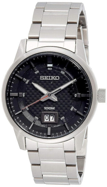 SEIKO Sport Black Dial Stainless Steel Men's Watch SUR269P1