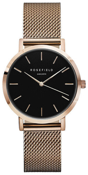 Часы ROSEFIELD Tribeca Black RoseGold