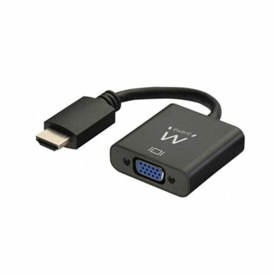 Адаптер HDMI—VGA с аудио Ewent AISCCI0306 EW9864 0,23 m Чёрный