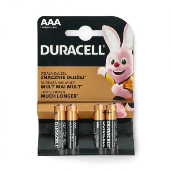 Duracell Duralock AAA (R3 LR03) alkaline battery - 4pcs.