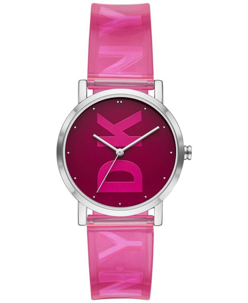 Women's Soho Pink Strap Watch 34mm