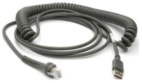 Zebra CBA-U29-C15ZBR - 4.57 m - USB A - USB 2.0 - Black