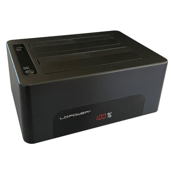 LC-Power LC-DOCK-U3-V - HDD - SSD - Serial ATA III - 2.5,3.5" - USB 3.2 Gen 1 (3.1 Gen 1) Type-B - 5 Gbit/s - Black