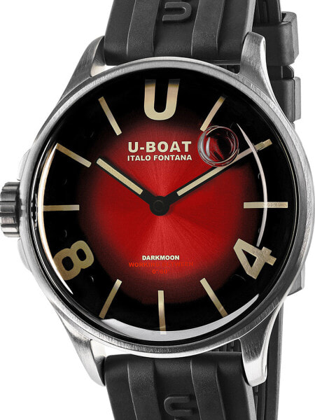 Часы U Boat Darkmoon Red SS Soleil 40mm