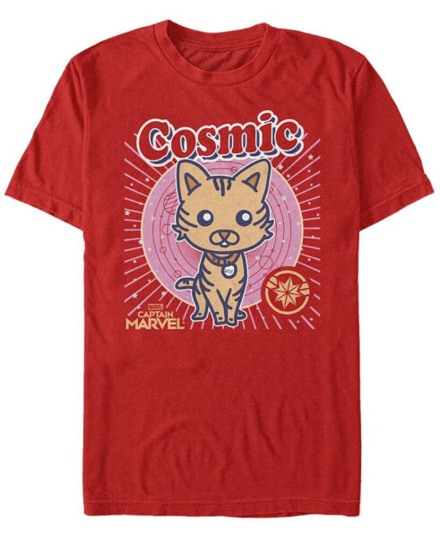 Marvel Men's Captain Marvel Cosmic Goose Kawaii Cartoon, Short Sleeve T-shirt