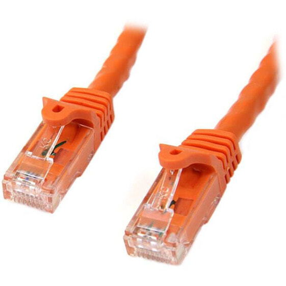 StarTech.com 10m CAT6 Ethernet Cable - Orange CAT 6 Gigabit Ethernet Wire -650MHz 100W PoE RJ45 UTP Network/Patch Cord Snagless w/Strain Relief Fluke Tested/Wiring is UL Certified/TIA - 10 m - Cat6 - U/UTP (UTP) - RJ-45 - RJ-45