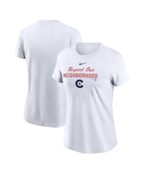 Women's White Chicago Cubs City Connect T-shirt