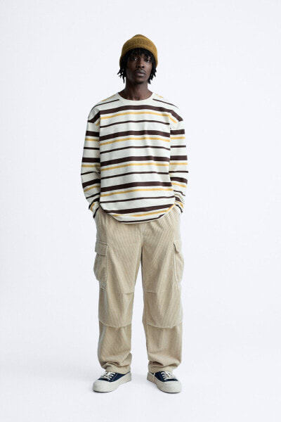 Corduroy cargo trousers