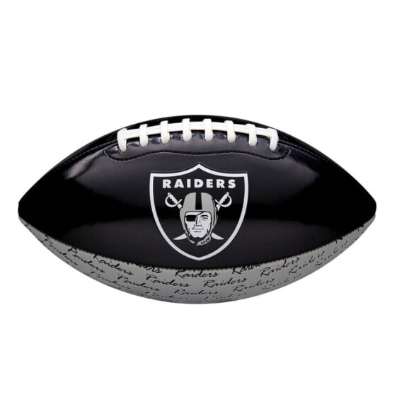 Мяч для регби Wilson NFL PeeWee Las Vegas Raiders Mini Team
