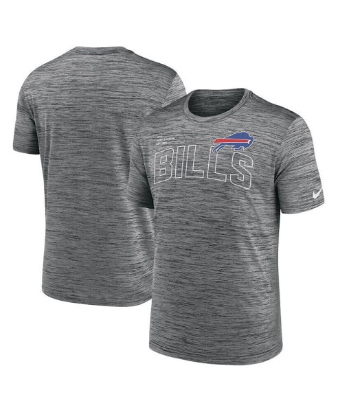 Men's Anthracite Buffalo Bills Big and Tall Velocity Performance T-shirt