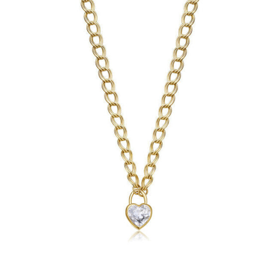 Bold My love SYL26 gold-plated heart necklace