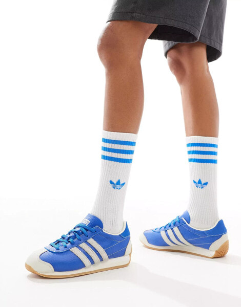 adidas Originals Country OG trainers in blue and white