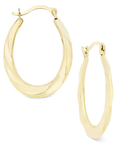 Серьги Macys Swirl Hoop in 10k Gold