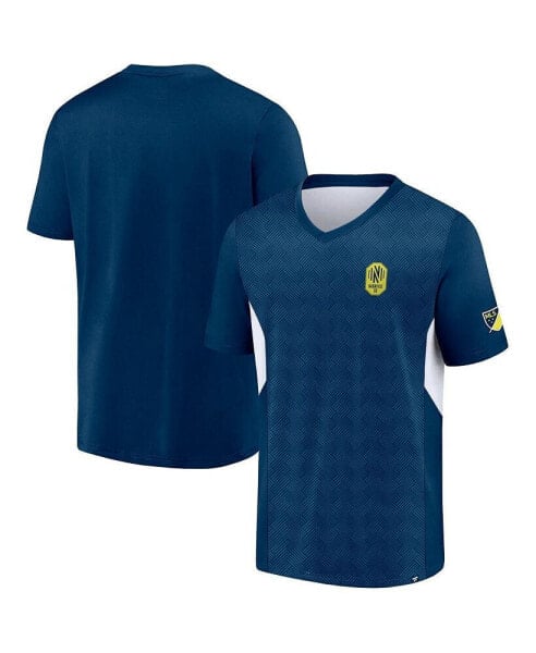 Men's Navy Nashville SC Extended Play V-Neck T-shirt