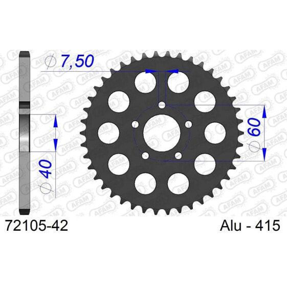 AFAM 72105 Rear Sprocket