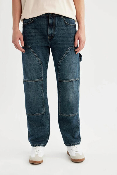 Wide Leg Fit Geniş Kalıp Normal Bel Geniş Paça Jean Pantolon C1656ax24sp