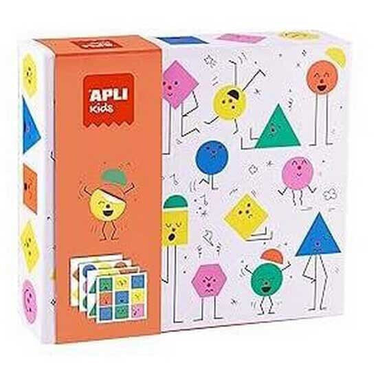 APPLI Emotions Geometric Stickers Game Box