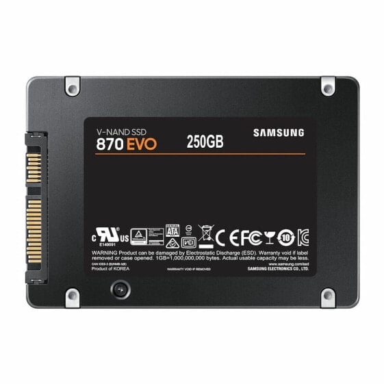 Жесткий диск Samsung 870 EVO 250 GB SSD Чёрный