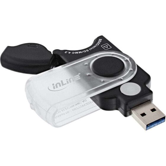 InLine Mobile card reader USB 3.0 - for SD/SDHC/SDXC - microSD