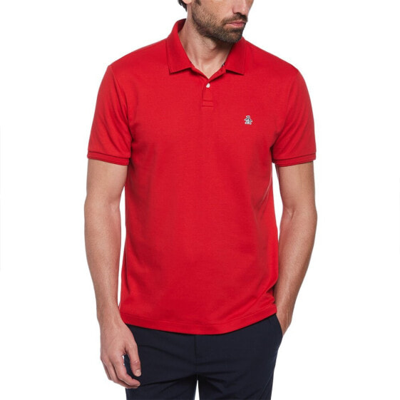 ORIGINAL PENGUIN Daddy Organic Interlock Sticker Pete short sleeve polo