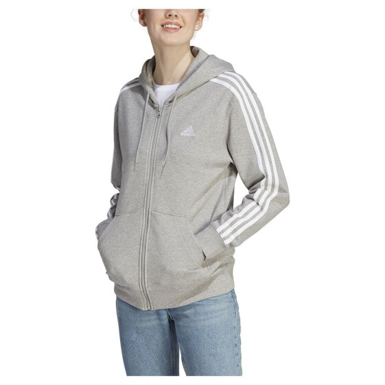 ADIDAS Essentials 3 Stripes French Terry Regular full zip sweatshirt