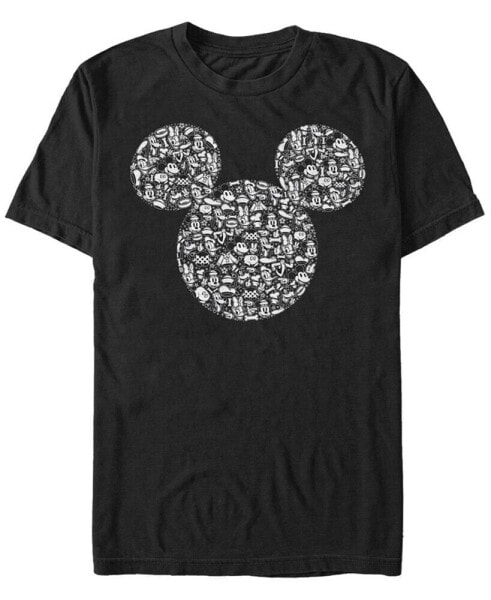 Men's Mickey Icons Fill Short Sleeve T-Shirt