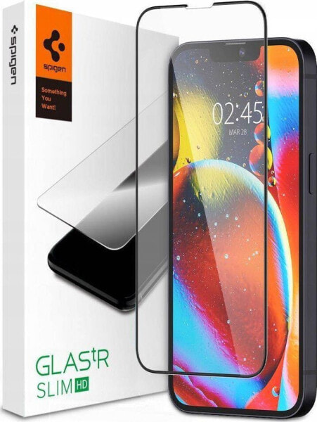 Spigen SZKŁO HARTOWANE SPIGEN GLASS FC IPHONE 13 / 13 PRO BLACK