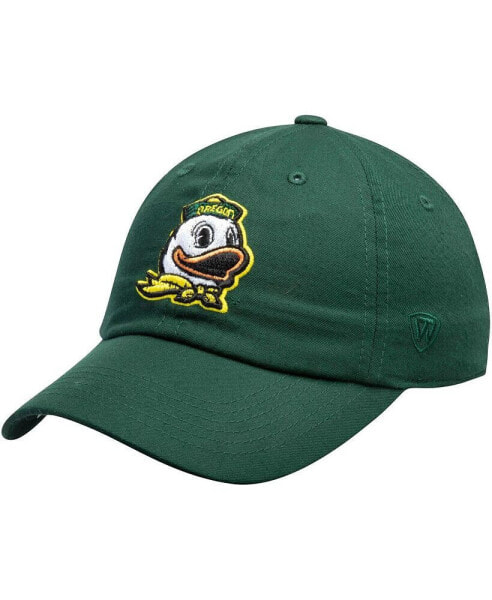 Men's Green Oregon Ducks Primary Logo Staple Adjustable Hat