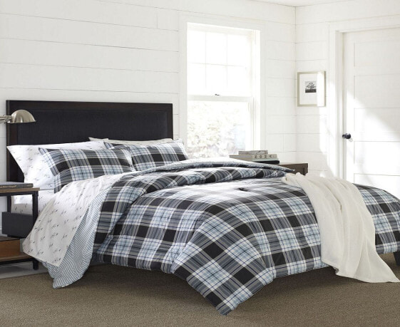 Lewis Plaid Atlantic Duvet Cover Set, Twin