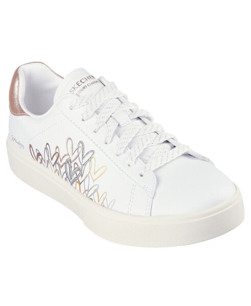 Women's Jgoldcrown- Eden LX Gleaming Hearts Casual Sneakers from Finish Line