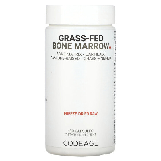 Codeage, Grass-Fed Bone Marrow, добавка из костного мозга, 180 капсул