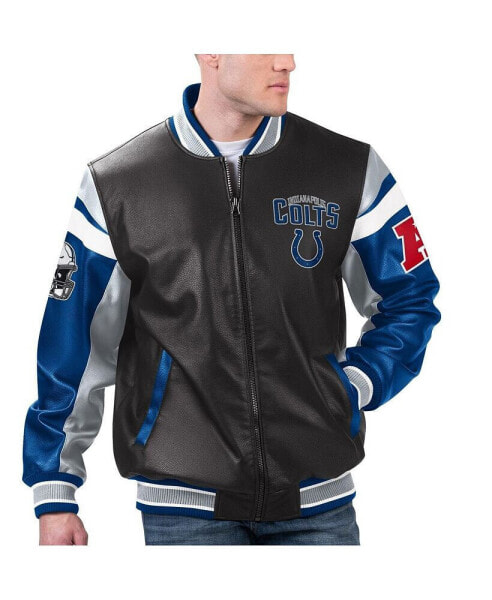 Men's Black Indianapolis Colts Full-Zip Varsity Jacket